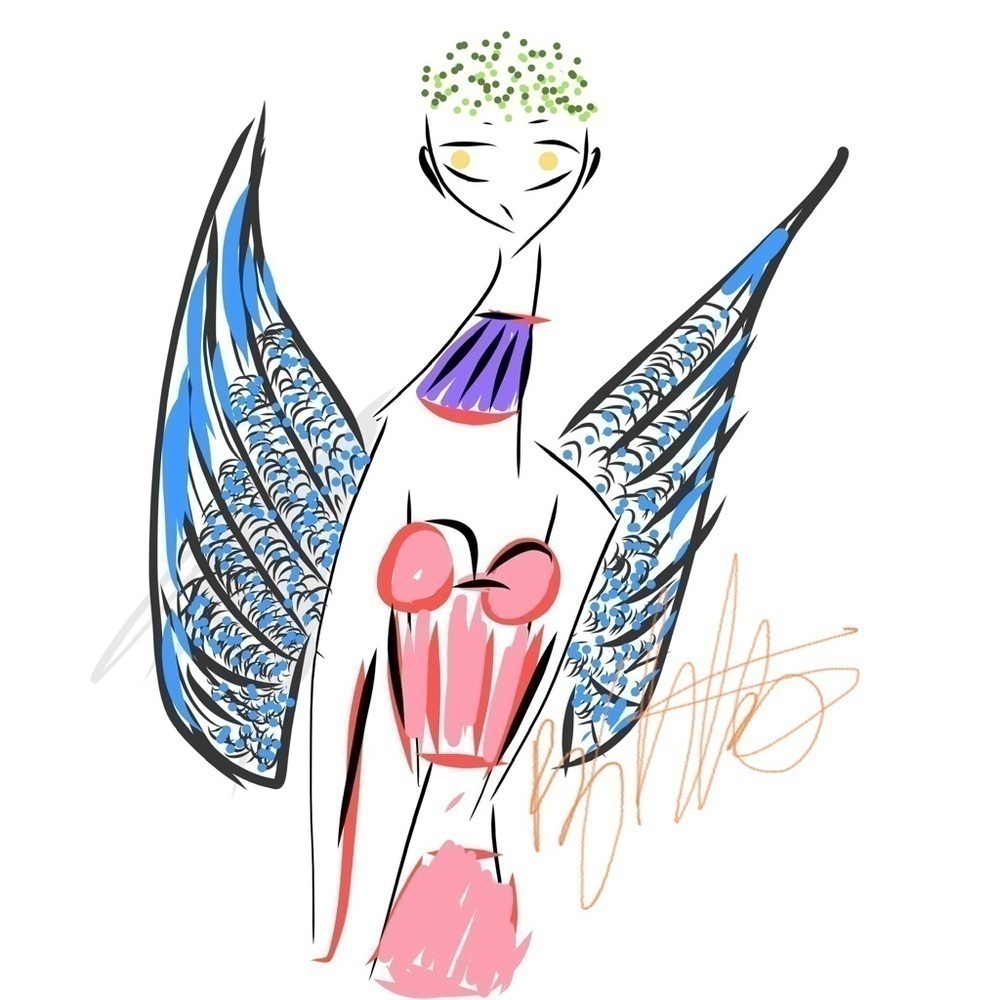Fairy by me hand crafted hand made on an I pad This can be printed and produced